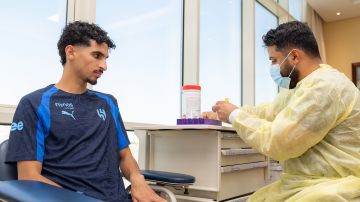 لاعبو الهلال يجرون فحوصات طبية.. صور