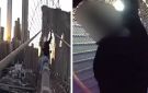 إنقاذ امرأة حاولت الانتحار من جسر بروكلين.. فيديو
