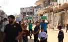 المملكة توزع (820) سلة غذائية في خان يونس بقطاع غزة