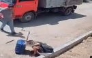 لحظة إنقاذ سائق لسيدة بلعت لسانها في تركيا.. فيديو - sa