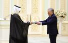 السفير أبو حيمد يقدم أوراق اعتماده لرئيس أوزبكستان