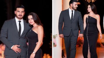 روعة السعدي تظهر برفقة خطيبها حسن خليل روعة السعدي تظهر برفقة خطيبها حسن خليل