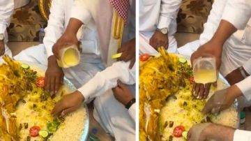 النمر يحذر من عادة صب السمن على يد الضيف النمر يحذر من عادة صب السمن على يد الضيف