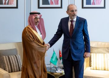 وزير الخارجية يلتقي نائب رئيس الوزراء وزير خارجية الأردن