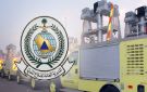 إخماد حريقا في مقدمة شاحنة بجدة