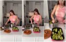 نسرين طافش تستعرض مهاراتها في الطبخ.. فيديو