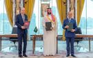 ولي العهد وأردوغان وشريف يوقعون اتفاقية مكة للدفاع المشترك 