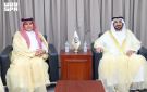 رئيس البرلمان العربي يستقبل مندوب المملكة الدائم لدى الجامعة العربية