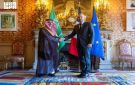 وزير الخارجية يلتقي وزير خارجية فرنسا