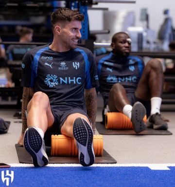 الهلال يعاود تدريباته بتمارين استرجاعية الهلال يعاود تدريباته بتمارين استرجاعية