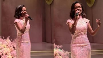 داليا مبارك تظهر وهي تغني في حفل زفاف خاص بدبي داليا مبارك تظهر وهي تغني في حفل زفاف خاص بدبي