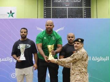 القوات البرية تحصد كأس بطولة رفع الأثقال المفتوحة للهيئات