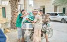 المملكة توزع (281) سلة غذائية بعدة مديريات في حضرموت
