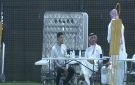 وزير الرياضة ورئيس اتحاد القدم يتابعان تدريبات الأخضر.. فيديو
