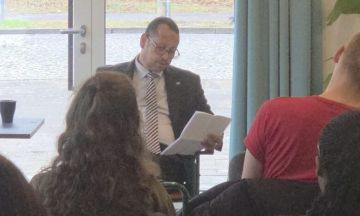 نائب رئيس البعثة ببرلين يشارك في حلقة نقاش مع طلاب Bard College نائب رئيس البعثة ببرلين يشارك في حلقة نقاش مع طلاب Bard College