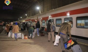 الرحلة رقم (44) من قطار العودة الطوعية في طريقها إلى السودان