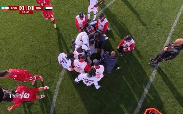 لحظات صادمة في كأس الأمم الإفريقية.. حارس السودان ينهار على أرض الملعب