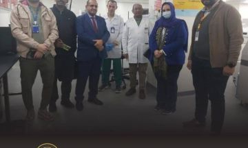 المستشار الطبي بالسفارة يزور مستشفى 57357 لبحث أوجه التعاون في علاج مرضى السرطان السودانيين