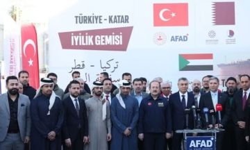 انطلاق سادس سفن المساعدات التركية باتجاه السودان سفينة الخير السادسة محملة بألفين و600 طن من المساعدات الإنسانية
