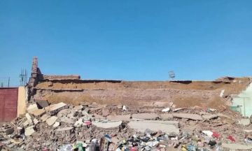 انهيار مفاجئ في مدرجات استاد الدامر