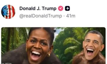 ترامب ينشر مقطع فيديو يظهر أوباما وزوجته على هيئة قردين ثم يحذفه