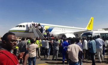 طائرة سودانير في سماء الخرطوم بعد انقطاع زهاء ثلاثة أعوام