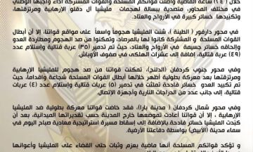 إسقاط مسيرة استراتيجية للمليشيا في سماء الأبيض