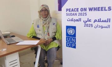 مديرة المشروعات بمنظمة هيومن أبيل البريطانية مكتب السودان تستعرض جهود المنظمة في تقديم الخدمات الانسانية