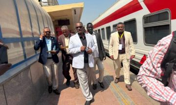 تفويج 1200 سوداني من محطة رمسيس بالقاهرة بقطار العودة للديار فى اطار العودة الطوعية للبلاد