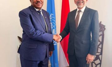 وزير الخارجية يجتمع مع رئيس مجلس حقوق الانسان