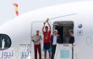 طائرة المنتخب الإسباني المتوج بكأس العالم تحط في مدريد