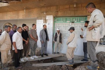 استئناف ضخ المياه في الميادين بعد إصلاح الكسرين الرئيسيين استئناف ضخ المياه في الميادين بعد إصلاح الكسرين الرئيسيين