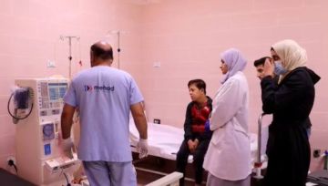 افتتاح قسمي العمليات الإسعافية وغسيل الكلى في مشفى عائشة بمدينة البوكمال