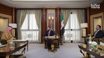 الرئيس الشرع يلتقي نائب الرئيس التنفيذي لشركة سالك السعودية الرئيس الشرع يلتقي نائب الرئيس التنفيذي لشركة سالك السعودية