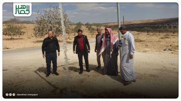 افتتاح محطة مياه موقا في منطقة خان شيخون