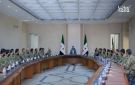 الرئيس الشرع يبحث مع وزير الدفاع وقادة الفرق المستجدات على الساحة الوطنية - sy