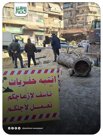 استبدال عقدة ميسلون للمياه في حلب 