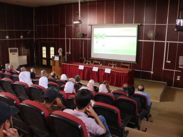 مناقشة رسالة ماجستير في كلية الزراعة بجامعة الفرات