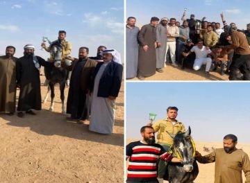 إقامة سباق خيول مميز في بادية السويعية بالبوكمال
