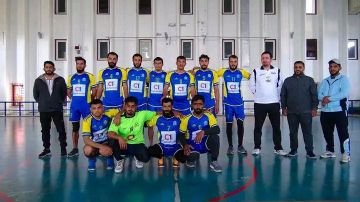 انتصار ثاني لنادي أبو حمام بكرة الطائرة في الدوري الممتاز انتصار ثاني لنادي أبو حمام بكرة الطائرة في الدوري الممتاز