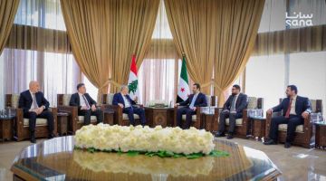 وزير الخارجية والمغتربين ووزير العدل يستقبلان نائب رئيس مجلس الوزراء اللبناني