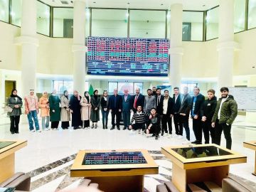 رحلة علمية لطلاب كلية الاقتصاد في جامعة الفرات لسوق دمشق للأوراق المالية