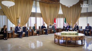 وزير الخارجية يستقبل نظيره الدنماركي في العاصمة دمشق