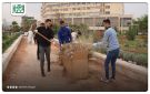أطلق مجموعة من الطلاب والإداريين في جامعة حلب حملة نظافة شملت حرم الجامعة والمرافق 