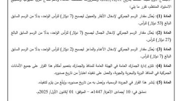 تخفيض كبير في رسوم إدخال قطعان الماشية إلى سوريا