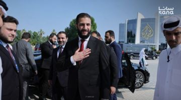 الرئيس أحمد الشرع يزور مقر قناة الجزيرة في العاصمة القطرية الدوحة الرئيس أحمد الشرع يزور مقر قناة الجزيرة في العاصمة القطرية الدوحة