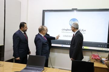 وزير التعليم العالي يفتتح مركز تكنولوجيا المعلومات بتجهيزاته التقنية والفنية الحديثة بدمشق