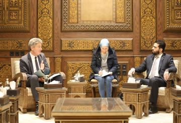 وزير الداخلية السوري يستقبل رئيس بعثة الاتحاد الأوروبي