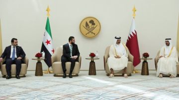 لن ننسى موقفها الصادق.. الشرع يشيد بدولة قطر ويؤكد أهمية التعاون معها لن ننسى موقفها الصادق.. الشرع يشيد بدولة قطر ويؤكد أهمية التعاون معها