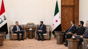 في سياق تقارب متسارع.. وفد عراقي رفيع يبحث مع الشرع قضايا الأمن والنفط في سياق تقارب متسارع.. وفد عراقي رفيع يبحث مع الشرع قضايا الأمن والنفط